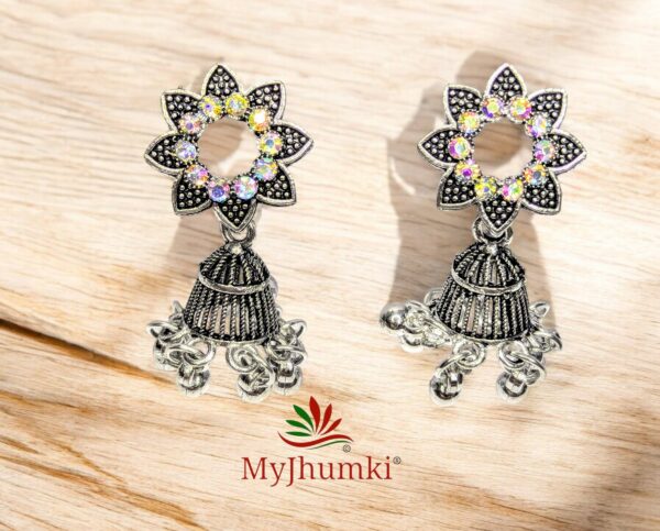 Oxidised Jhumka Earring For Women